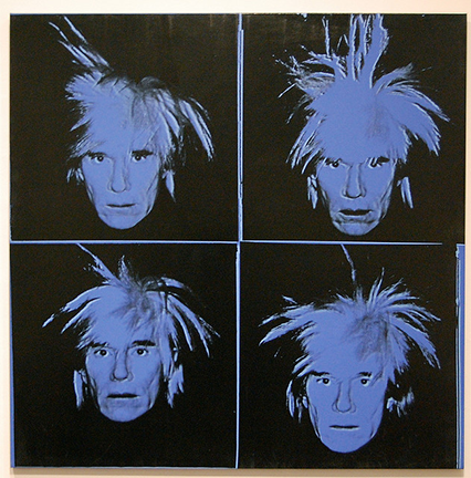 Andy Warhol self portrait from 1986