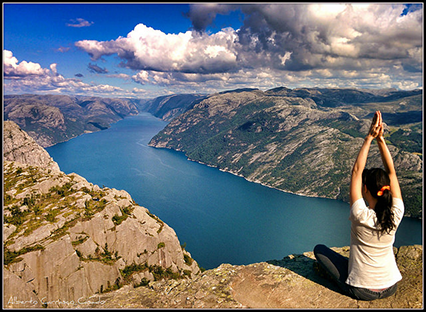 Preikestolen; a spectacular place in Norway