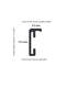 Nielsen Classic Frosted Silver dimensions