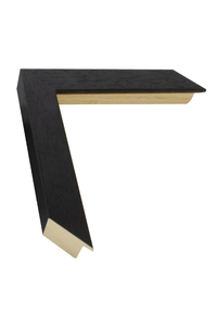 Matt black wood grain