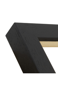 Matt black wood grain