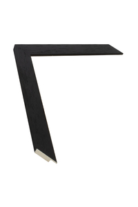 Matt black wood grain