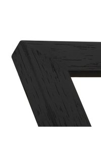 Matt black wood grain