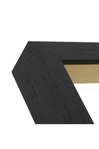 Matt black wood grain deep profile