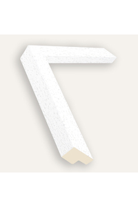 Matt white wood grain deep profile