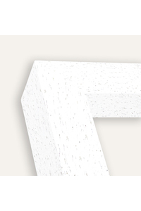 Matt white wood grain deep profile