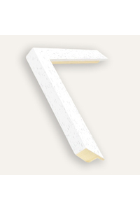 Matt white wood grain cube