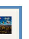 instagram frame light blue corner