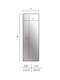 Nielsen Alpha Wall Mirror Silver 50x150cm dimensions-