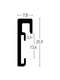 Nielsen Alpha Wall Mirror Black 50x70cm profile-