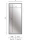 Nielsen Florentina Wall Mirror Bronze 70x170cm dimensions-