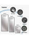 Nielsen Florentina Wall Mirror Bronze 50x70cm features-