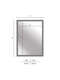 Nielsen Florentina Wall Mirror Silver 50x70cm dimensions-