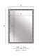 Nielsen Florentina Wall Mirror Gold 50x70cm dimensions-