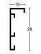 Nielsen Jaron Wall Mirror Black 80x80cm profile 2-