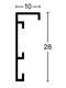 Nielsen Jaron Wall Mirror Silver 60x60cm profile 2-