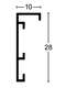 Nielsen Jaron Wall Mirror Walnut 80x80cm profile 2-