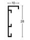 Nielsen Jaron Wall Mirror Gold 60x60cm profile 2-