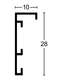 Nielsen Jaron Wall Mirror Oak 80x80cm profile 2-