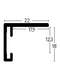 Nielsen Star Wall Mirror Grey 70x170cm profile-