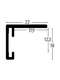 Nielsen Star Wall Mirror Silver 50x70cm profile-