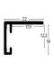 Nielsen Star Wall Mirror Grey 50x70cm profile-