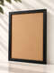 Satin Black picture frame empty angle