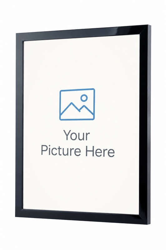 Gloss Black picture frame