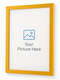 yellow picture frame placeholder