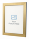 scratched gold picture frame 36mm