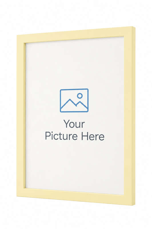 Pastel Yellow picture frame