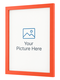 orange picture frame png