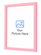 baby pink picture frame png