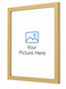 Gold picture frame png
