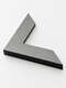 scratched silver picture frame angle