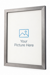 Scratched Silver picture frame
