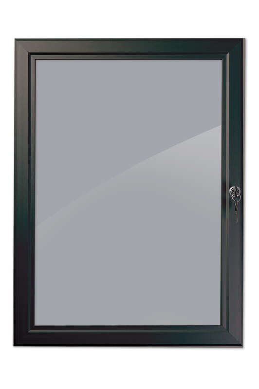 B4F Lockable Poster Case - Black