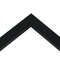 Satin Black picture frame moulding close up