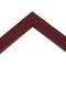 Maroon picture frame close up